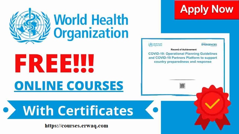 WHO Courses With Free Certificates